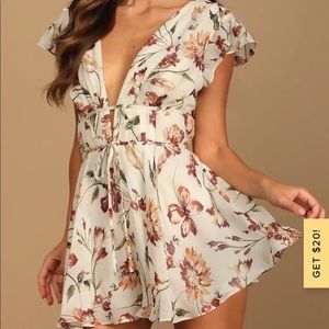 Lulus floral romper